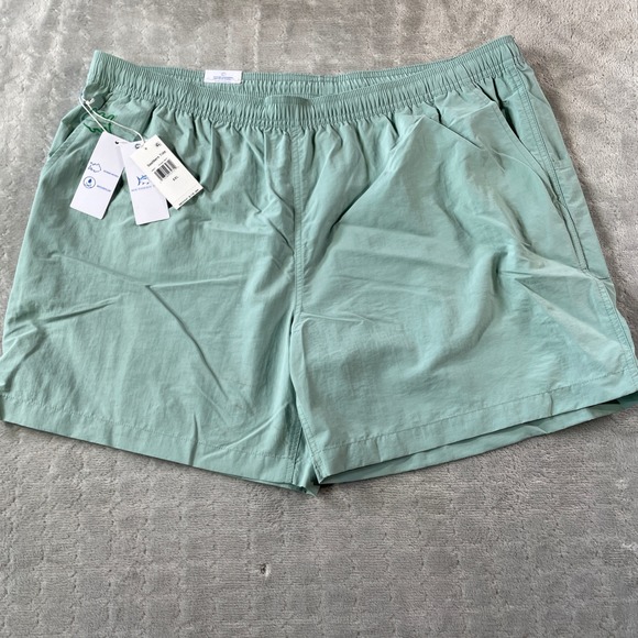 Southern Tide Shorts Swim Trunks Mens XXL Green Resort Summer Elastic Waist - Picture 1 of 8